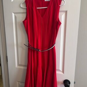 Calvin Klein Vibrant Red Dress
